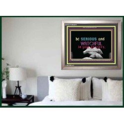 WATCH AND PRAY   Inspirational Wall Art Wooden Frame   (GWVICTOR4011)   