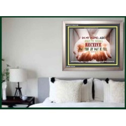 ASK IN MY NAME   Scriptures Wall Art   (GWVICTOR4128)   