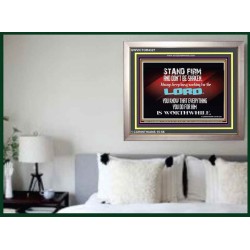 STAND FIRM   Large Frame Scripture Wall Art   (GWVICTOR4327)   