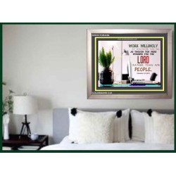 WORKING AS FOR THE LORD   Bible Verse Frame   (GWVICTOR4356)   "16x14"