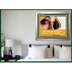 SOW IN TEARS   Bible Verses Frame for Home Online   (GWVICTOR4468)   