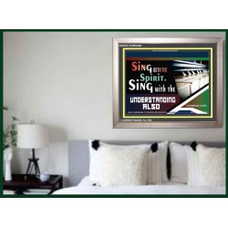 SINGING   Contemporary Christian Wall Art Acrylic Glass frame   (GWVICTOR5464)   
