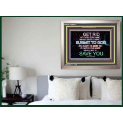 SUBMIT TO GOD   Encouraging Bible Verses Framed   (GWVICTOR6610)   