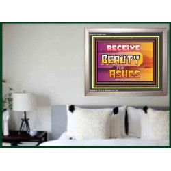 BEAUTY FOR ASHES   Inspirational Bible Verses Framed   (GWVICTOR7341)   