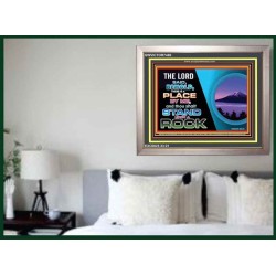 STAND UPON A ROCK   Bible Verse Frame for Home Online   (GWVICTOR7480)   
