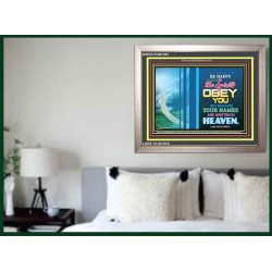 YOUR NAMES ARE WRITTEN IN HEAVEN   Christian Quote Framed   (GWVICTOR7527)   "16x14"