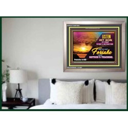 A FATHERS INSTRUCTION   Bible Verses Frames Online   (GWVICTOR7603)   "16x14"