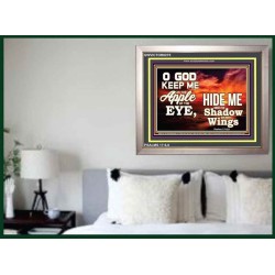 UNDER THE SHADOW OF THY WINGS   Frame Scriptural Wall Art   (GWVICTOR8275)   "16x14"