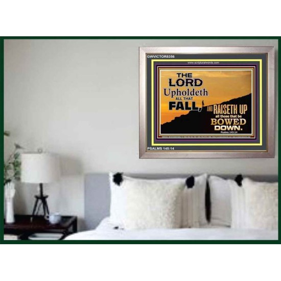 UPHOLDETH ALL THAT FALL   Scripture Wall Art   (GWVICTOR8356)   