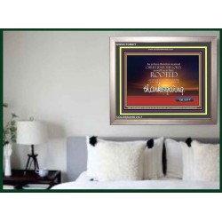 ABOUNDING THEREIN WITH THANKGIVING   Inspirational Bible Verse Framed   (GWVICTOR877)   