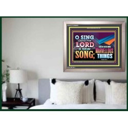 SING UNTO THE LORD   Bible Verses Wall Art Acrylic Glass Frame   (GWVICTOR8893)   