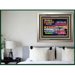 WIPE AWAY YOUR TEARS   Framed Sitting Room Wall Decoration   (GWVICTOR8918)   "16x14"
