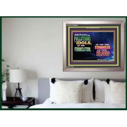 ABSTAIN FORNICATION   Inspirational Wall Art Poster   (GWVICTOR8929)   