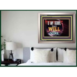 THY WILL BE DONE   Framed Business Entrance Lobby Wall Decoration   (GWVICTOR9090)   