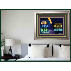A GREAT KING IS OUR GOD THE LORD OF HOSTS   Custom Frame Bible Verse   (GWVICTOR9348)   