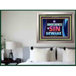 ALL UNRIGHTEOUSNESS IS SIN   Printable Bible Verse to Frame   (GWVICTOR9376)   