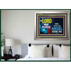 SEND HIS ANGEL BEFORE THEE   Framed Scripture Dcor   (GWVICTOR9413)   