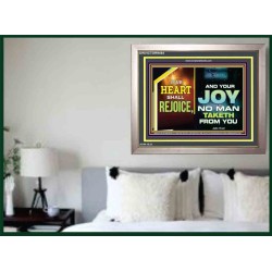 YOUR HEART SHALL REJOICE   Christian Wall Art Poster   (GWVICTOR9464)   "16x14"