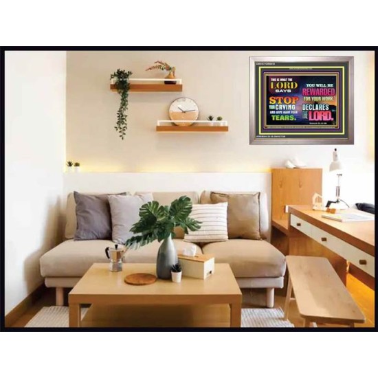 WIPE AWAY YOUR TEARS   Framed Sitting Room Wall Decoration   (GWVICTOR8918)   