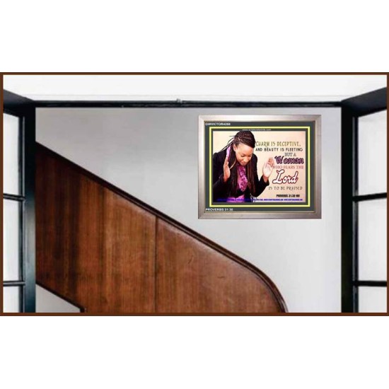 A WOMAN WHO FEARS THE LORD   Christian Artwork Frame   (GWVICTOR4268)   