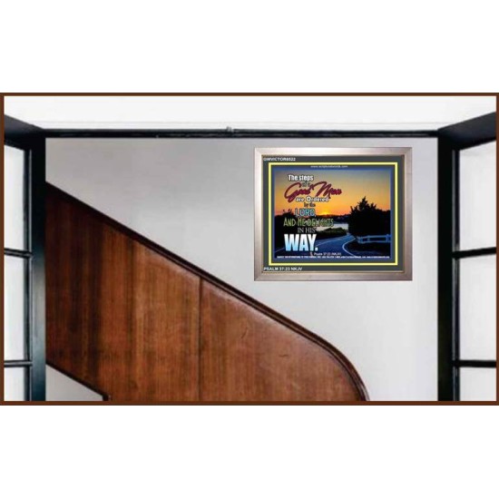 A GOOD MANS STEPS   Framed Office Wall Decoration   (GWVICTOR6522)   