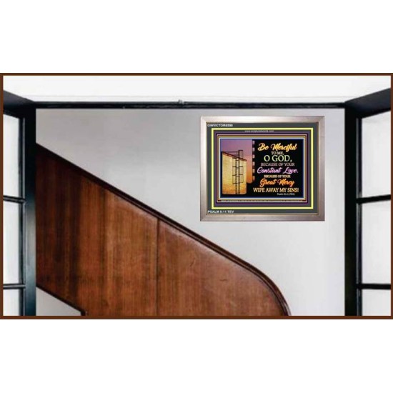 BE MERCIFUL   Framed Lobby Wall Decoration   (GWVICTOR6598)   