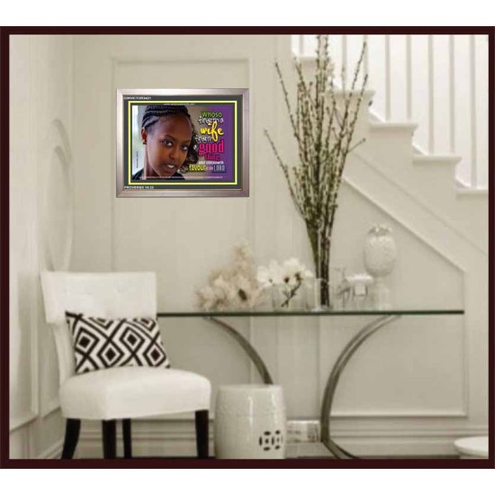 WHOSO FINDETH A WIFE   Frame Large Wall Art   (GWVICTOR3421)   