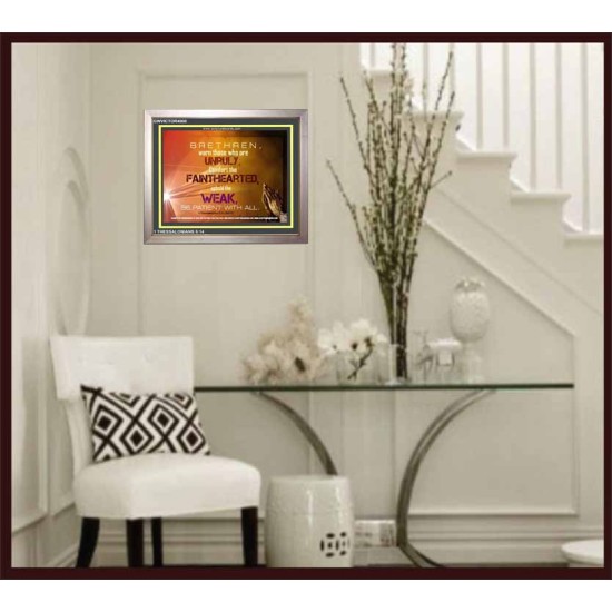 UPHOLD THE WEAK   Inspirational Wall Art Frame   (GWVICTOR4008)   