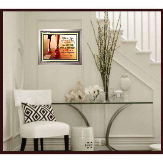WALK IN LOVE   Christian Paintings Acrylic Glass Frame   (GWVICTOR4034)   