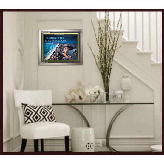 SHALL INHERIT THE EARTH   Framed Sitting Room Wall Decoration   (GWVICTOR4162)   