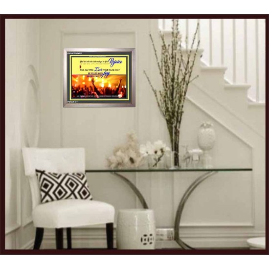 BE FILLED WITH JOY   Large Frame Scripture Wall Art   (GWVICTOR4237)   