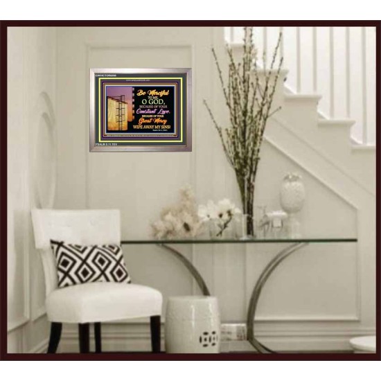 BE MERCIFUL   Framed Lobby Wall Decoration   (GWVICTOR6598)   