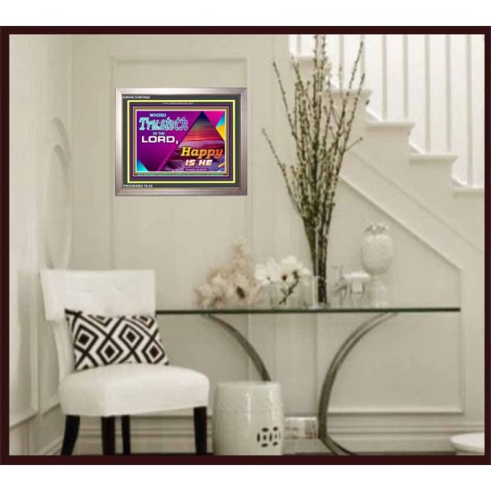 TRUST IN THE LORD   Framed Bedroom Wall Decoration   (GWVICTOR7920)   