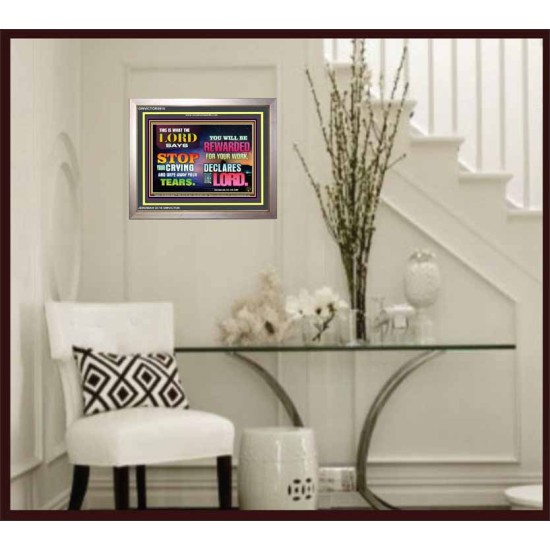 WIPE AWAY YOUR TEARS   Framed Sitting Room Wall Decoration   (GWVICTOR8918)   