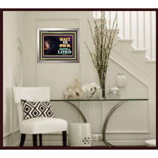 WAIT UPON THE LORD   Bible Scriptures on Forgiveness Acrylic Glass Frame   (GWVICTOR8936)   