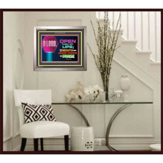 SHEW FORTH THE PRAISE OF GOD   Bible Verse Frame Art Prints   (GWVICTOR9301)   