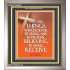 ASK IN PRAYER, BELIEVING AND  RECEIVE.   Framed Bible Verses   (GWVICTOR002)   "14x16"