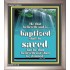 BAPTIZED AND BE SAVED   Bible Verse Frame for Home   (GWVICTOR015)   "14x16"