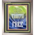 THE TRUTH SHALL MAKE YOU FREE   Scriptural Wall Art   (GWVICTOR049)   "14x16"