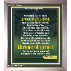 APPROACH THE THRONE OF GRACE   Encouraging Bible Verses Frame   (GWVICTOR080)   