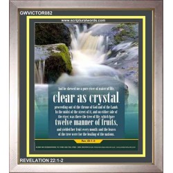 WATER OF LIFE   Christian Quotes Framed   (GWVICTOR082)   "14x16"