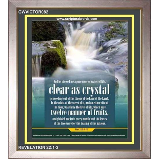 WATER OF LIFE   Christian Quotes Framed   (GWVICTOR082)   