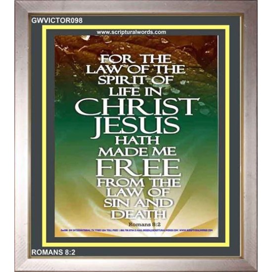 BE FREE IN THE LORD JESUS CHRIST   Biblical Paintings   (GWVICTOR098)   