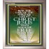 BE FREE IN THE LORD JESUS CHRIST   Biblical Paintings   (GWVICTOR098)   "14x16"