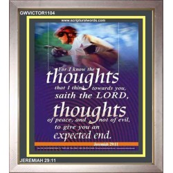 THE THOUGHTS OF PEACE   Inspirational Wall Art Poster   (GWVICTOR1104)   