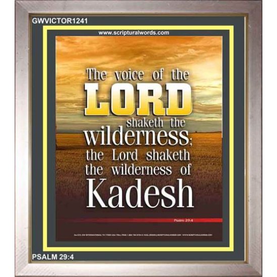 VOICE OF THE LORD IS POWERFUL   Scripture Wall Art   (GWVICTOR1241)   