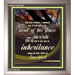 THE WORD OF HIS GRACE   Frame Bible Verse   (GWVICTOR1282)   