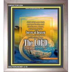 WORSHIP ONLY THY LORD THY GOD   Contemporary Christian Poster   (GWVICTOR1284)   