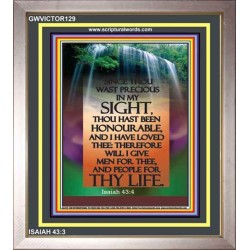 YOU ARE PRECIOUS IN THE SIGHT OF THE LORD   Christian Wall Dcor   (GWVICTOR129)   "14x16"