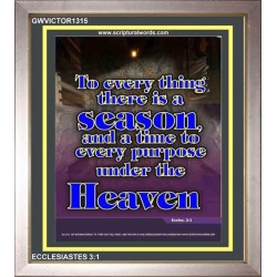 A TIME TO EVERY PURPOSE   Bible Verses Poster   (GWVICTOR1315)   